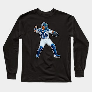 Salvador Perez #13 Throw A Ball Long Sleeve T-Shirt